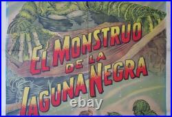 1954 CREATURE FROM THE BLACK LAGOON 1SH MOVIE POSTER Mega Rare Ed. CARLSON ADAMS