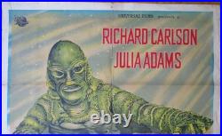 1954 CREATURE FROM THE BLACK LAGOON 1SH MOVIE POSTER Mega Rare Ed. CARLSON ADAMS