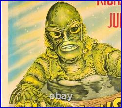 1954 Creature From The Black Lagoon Original Movie Poster Linen Argentina Cult