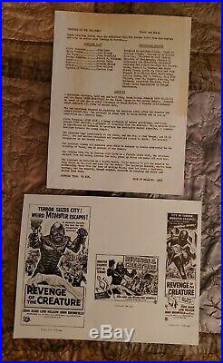 1955 REVENGE OF THE CREATURE Creature From Black Lagoon MOVIE PRESS KIT-Rare