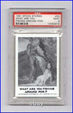 1961 Spook Stories #30 PSA 9 Highest Graded Creature From The Black Lagoon