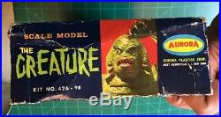 1963 Creature from the black lagoon Aurora box Universal Monsters Original