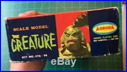 1963 Creature from the black lagoon Aurora box Universal Monsters Original