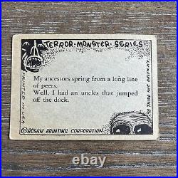 1963 ERROR The She Creature / From Black Lagoon Monster Series Rosan Card #22
