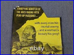 1972 The Creature From The Black Lagoon Original Movie House Re-Release Poster