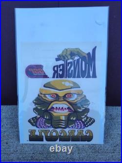 1978 Creature From The Black Lagoon SSP Set Of 2 With RARE General Mills Iron-on