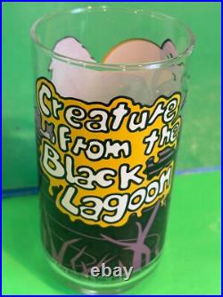 1980 CREATURE from the BLACK LAGOON MONSTER GLASS Universal City Studios