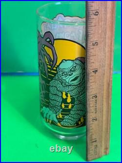 1980 CREATURE from the BLACK LAGOON MONSTER GLASS Universal City Studios