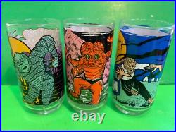 1980 CREATURE from the BLACK LAGOON MONSTER GLASS Universal City Studios