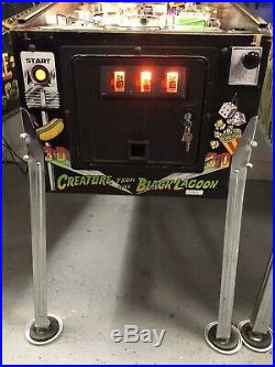 1992 Creature From The Black Lagoon Pinball Machine Leds Nice