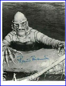2 Creature From The Black Lagoon Photos Signed By Ben Chapman/ricou Browning Coa