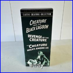 2000 VHS CREATURE FROM THE BLACK LAGOON BOX SET 3 VIDEO TAPES Universal