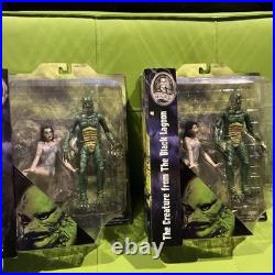 2010 Creature from The Black Lagoon & Victim Girl Diamond Select SET OF 2 NEW
