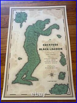 2012 Creature From Black Lagoon Screen Print Laurent Durieux Poster Mondo Horror