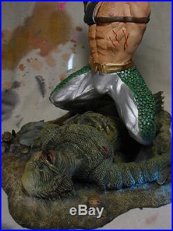 AQUAMAN vs CREATURE From BLACK LAGOON STATUE w PROFESSIONAL BUILD & PAINT Rare