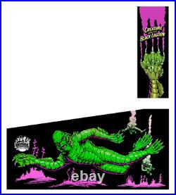 Arcade1up Pinball decal wrap 8 Piece set Creature from the black lagoon