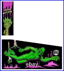 Arcade1up Pinball decal wrap 8 Piece set Creature from the black lagoon