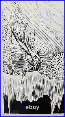 Arthur Adams 1982 Creature from the Black Lagoon Original Art Drawing VERY RARE