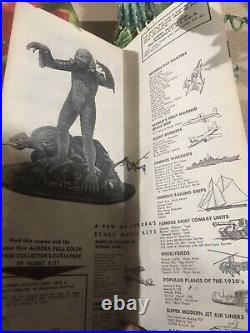 Aurora 1963 The Creature from the Black Lagoon Monster Model- Box-Instructions