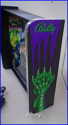 Bally Creature from the Black Lagoon Pinball Head LED Display light box