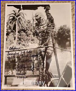 Ben Chapman Creature From The Black Lagoon Signed Autographed Bw Photo