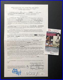 Ben Chapman Signed Autographed Creature from the Black Lagoon Contract JSA/COA