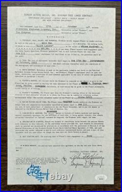 Ben Chapman Signed Autographed Creature from the Black Lagoon Contract JSA/PSA