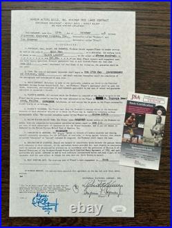 Ben Chapman Signed Autographed Creature from the Black Lagoon Contract JSA/PSA