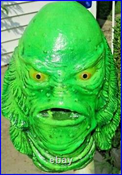 Blacklight CREECH Creature From the Black Lagoon Latex Mask Display Bust Monster