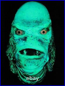 Blacklight CREECH Creature From the Black Lagoon Latex Mask Display Bust Monster