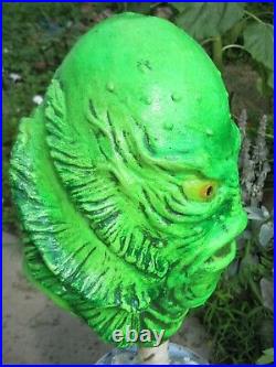 Blacklight CREECH Creature From the Black Lagoon Latex Mask Display Bust Monster