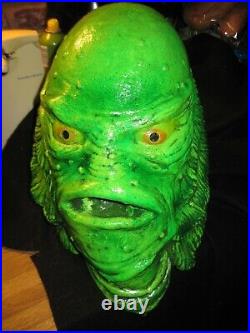 Blacklight CREECH Creature From the Black Lagoon Latex Mask Display Bust Monster