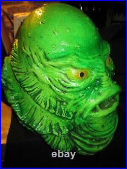 Blacklight CREECH Creature From the Black Lagoon Latex Mask Display Bust Monster