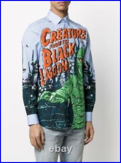Bnwt Ss20 Moschino Creature From The Black Lagoon Shirt 40