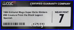 CGC 7 RARE Spanish Super Exito THE CREATURE FROM THE BLACK LAGON trading card