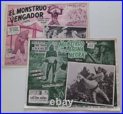 CREATURE FROM BLACK LAGOON 1954 UNIVERSAL Original Lobby Cards Mexi SciFi Horror
