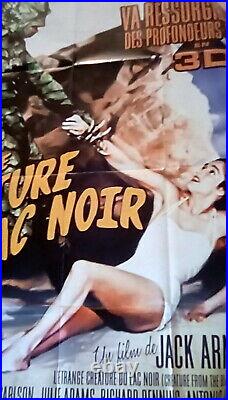 CREATURE FROM BLACK LAGOON 3D 4x6 ft French Grande Movie Poster Rerelease 2012