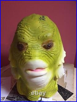 CREATURE FROM BLACK LAGOON HAND SIGNED MASK RICOU BROWNING AUTOGRAPH WithCOA JSA