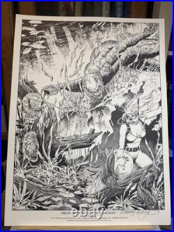 CREATURE FROM BLACK LAGOON PRINT Signed Mark A Nelson 1991 Universal Monsters