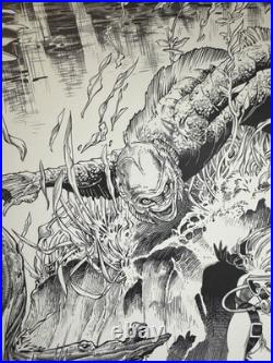 CREATURE FROM BLACK LAGOON PRINT Signed Mark A Nelson 1991 Universal Monsters