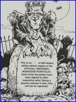 CREATURE FROM BLACK LAGOON PRINT Signed Mark Nelson 1991 Universal Monsters COA