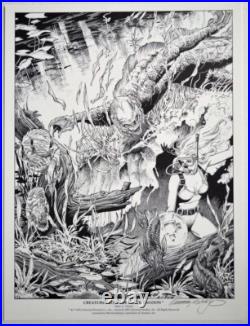 CREATURE FROM BLACK LAGOON PRINT Signed Mark Nelson 1991 Universal Monsters COA CREATURE FROM BLACK LAGOON PRINT Signed Mark Nelson 1991 Universal Monsters COA