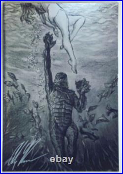 CREATURE FROM THE BLACK LAGOON #1 ROSS 1100 VIRGIN CHROME VARIANT SIGNED WithCOA
