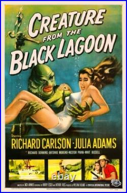 CREATURE FROM THE BLACK LAGOON (1954) 27x41 Universal monster movie poster CREATURE FROM THE BLACK LAGOON (1954) 27x41 Universal monster movie poster