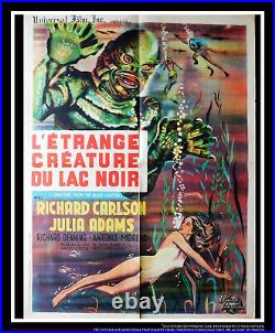 CREATURE FROM THE BLACK LAGOON 1954 Original Movie Poster French Moyenne FMC