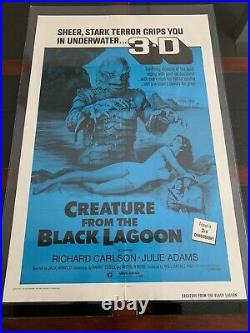 CREATURE FROM THE BLACK LAGOON 3D ONE-SHEET 1972 US RE-RELEASE WithCAMPUS POSTER
