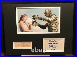 CREATURE FROM THE BLACK LAGOON Ben Chapman Julie Adams Signed 16x12 Display COA