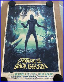 CREATURE FROM THE BLACK LAGOON Kevin Wilson Art Print Not Mondo xx/150 Sold Out