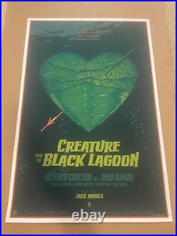 CREATURE FROM THE BLACK LAGOON MONDO poster print 44/275 LAURENT DURIEUX 2014