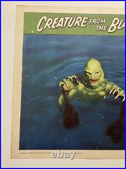 CREATURE FROM THE BLACK LAGOON Original 1954 Lobby Card Monster, Horror, Haunted